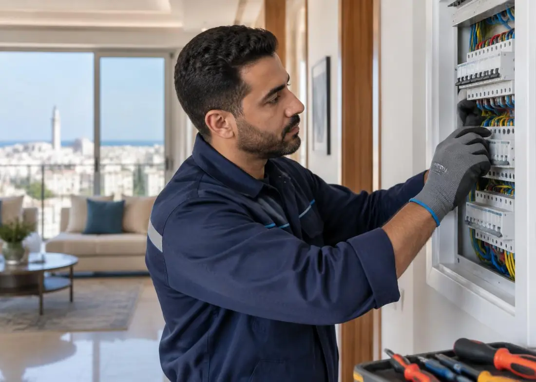 Électricien en intervention à domicile à Ain Chock